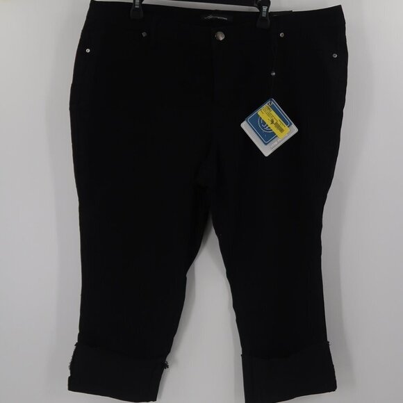 AZ Jeans Denim - AZ Denim Black Cropped Skinny Jeans Size 22W NWT